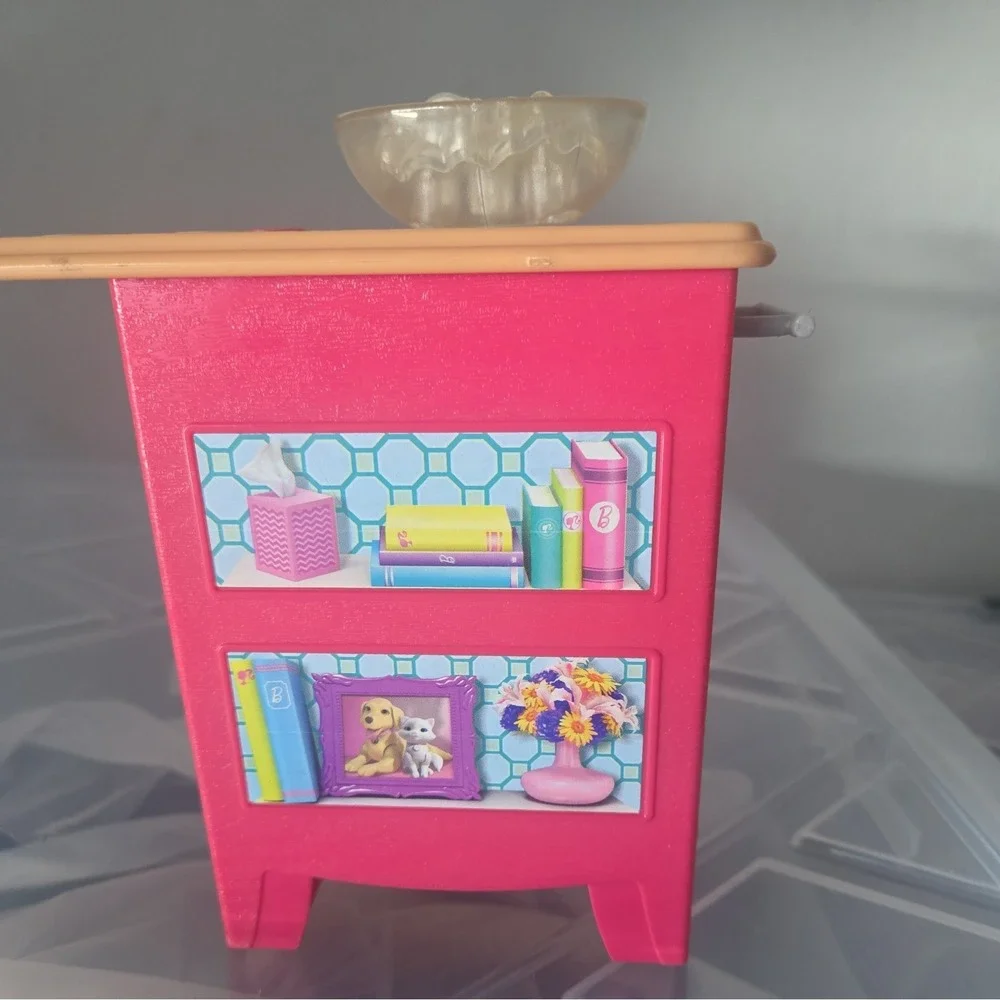 Barbie 2015 Dreamhouse Furniture Pink Sink Bathroom Accessory
